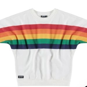 YPORQUE Girls Rainbow Poncho - SIZE 10Y